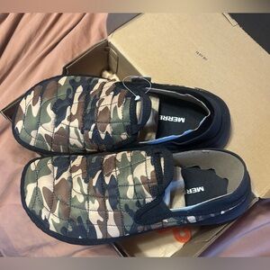 Merrell Hut Moc Men’s Size 7 Green Camouflage Slip On  Shoe Outdoor Ripstop New